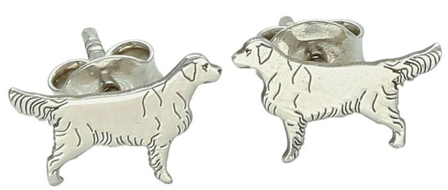 Urocze kolczyki dziecięce w kształcie piesków. Srebro 925, zapięcie na sztyft, lekkie (0,90 g). Model DIA-KLC-KR2 R586 – idealne na prezent dla dziewczynki.1.jpg